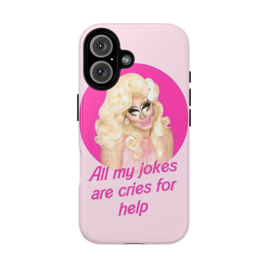 Colorful and unique phone case featuring Trixie Mattel and Katya from RuPaul's Drag Race