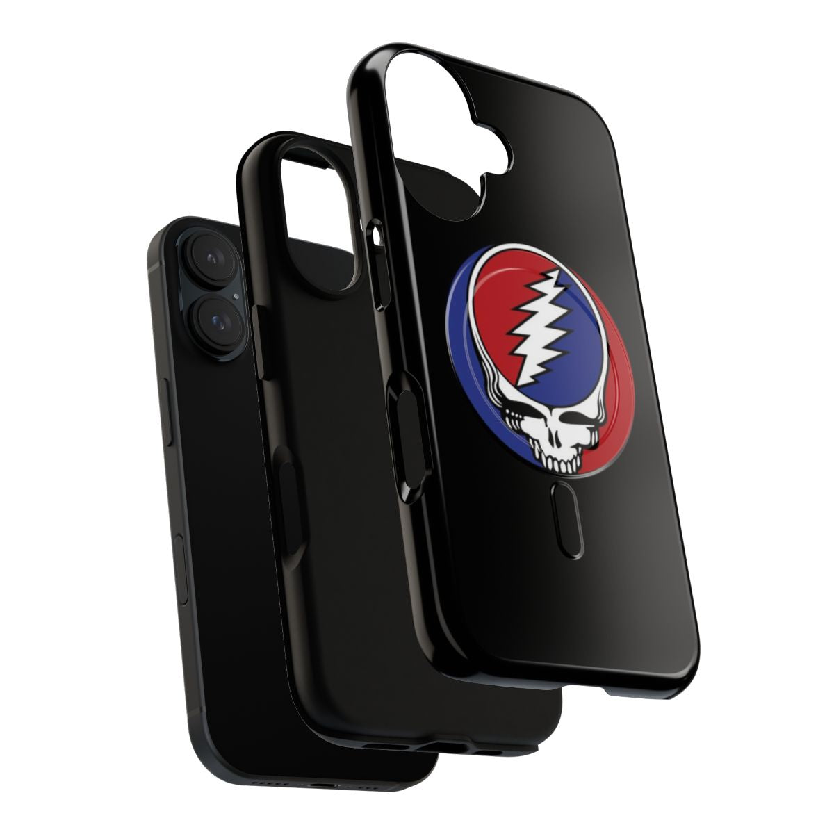 Retro Dead Metal Symbol Magnetic Phone Case - Layers