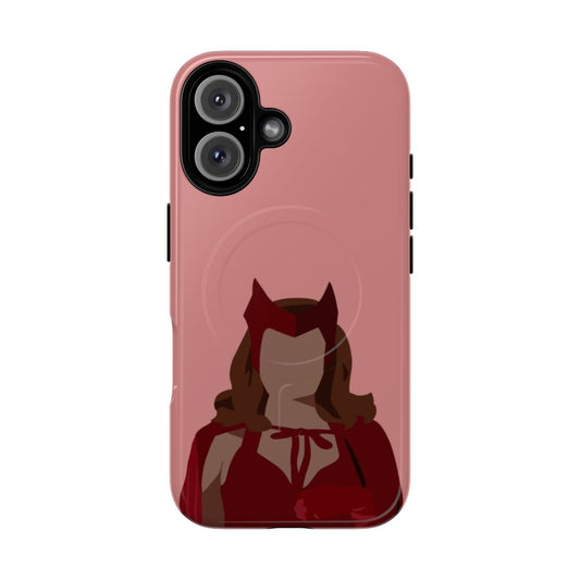 Stylish Halloween-themed phone cases with a magnetic closure, inspired by Marvel's Avengers and WandaVision.