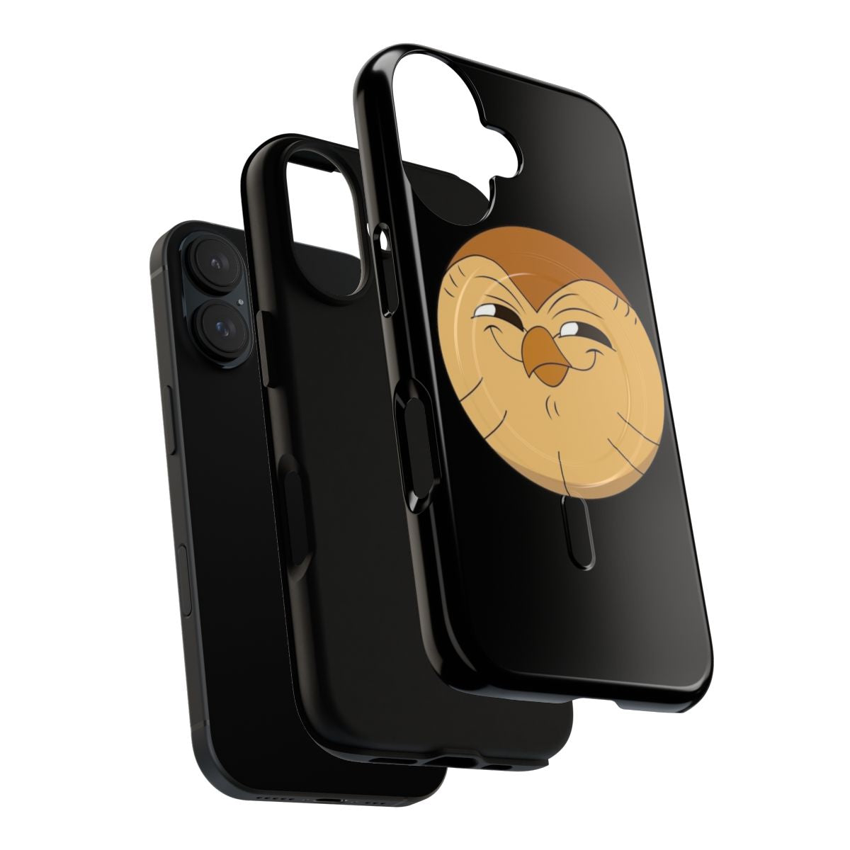 Cartoon image of Hooty the owl from the animated series "The Owl House" printed on a durable phone case. - Layers