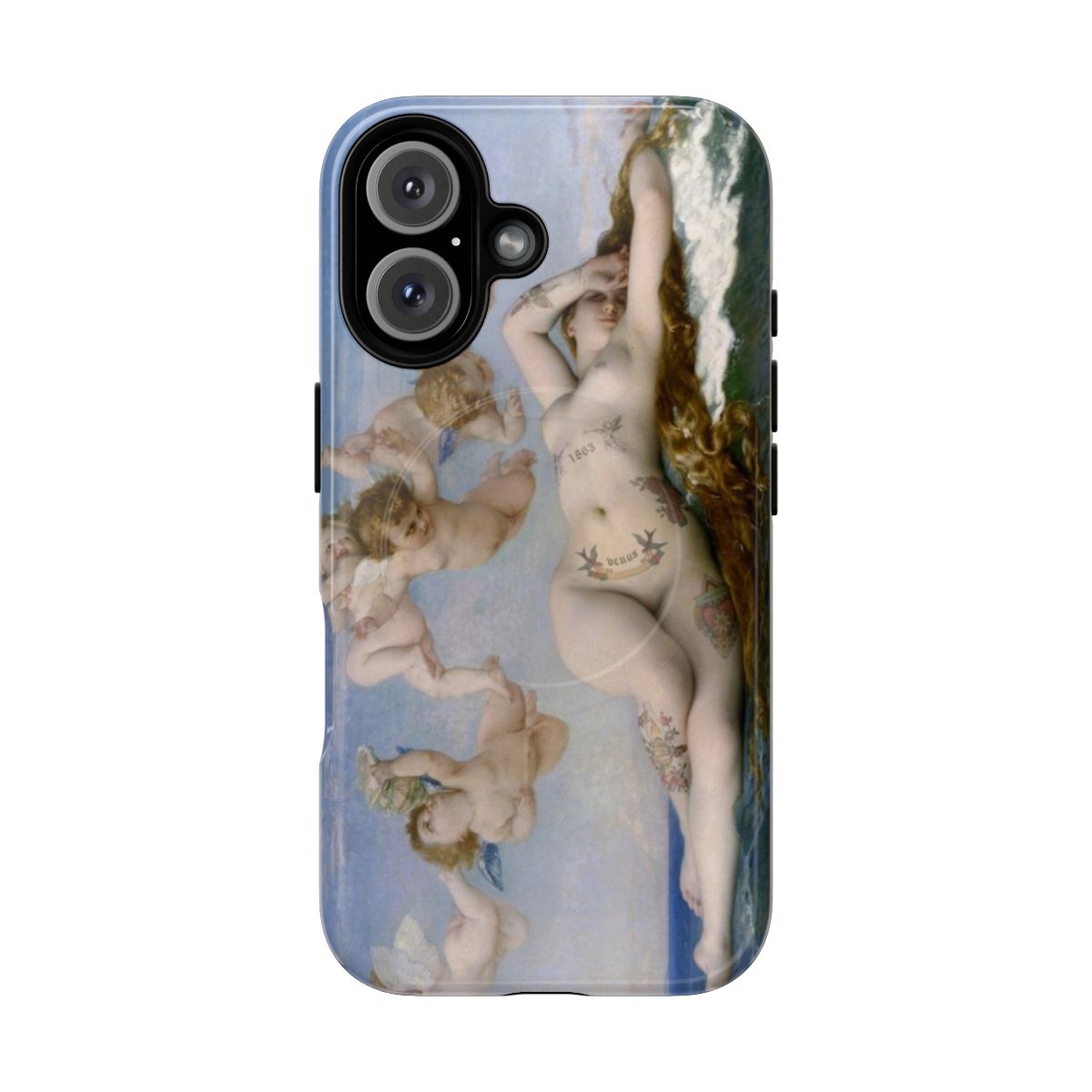 Magnetic phone case featuring the classic Renaissance artwork "The Birth of Venus" by Sandro Botticelli