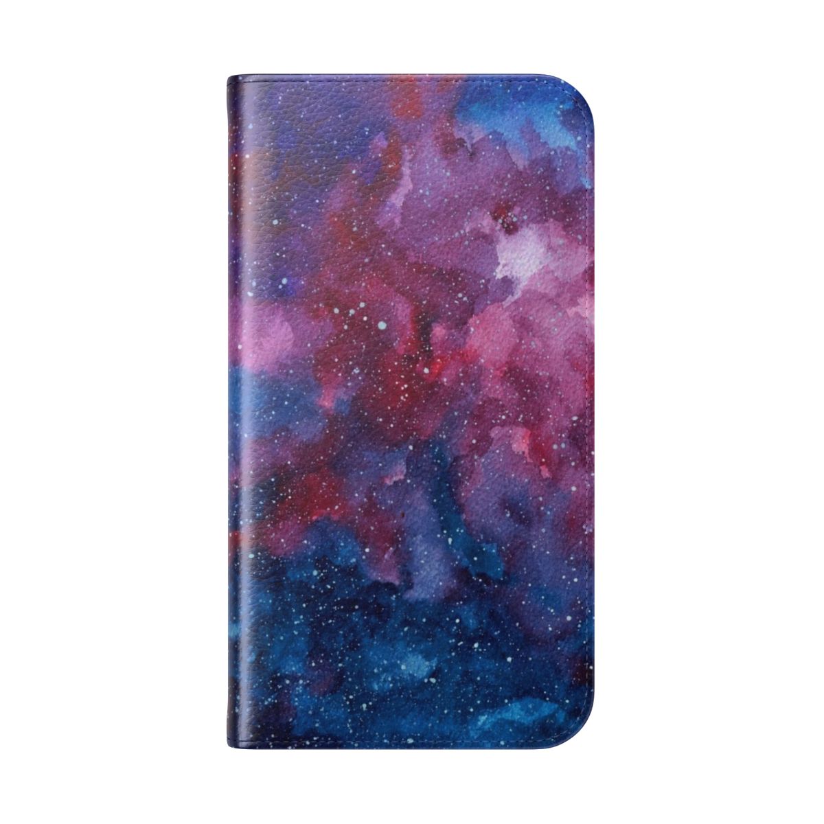 A vibrant and imaginative galaxy-inspired flip cover phone case - Folded Back