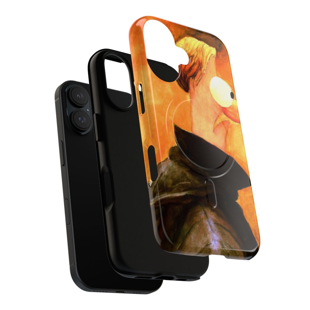 Magnetic tough phone case with muppets and album cover parody design - Layers