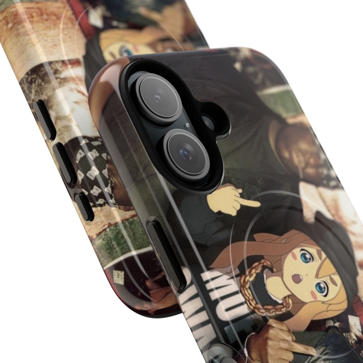 Anime-inspired magnetic tough phone case with kawaii design - Detail