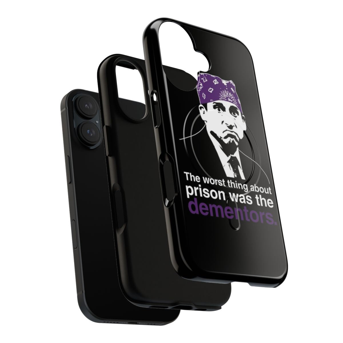 Magnetic tough phone case featuring characters from the popular TV comedy series The Office - Layers