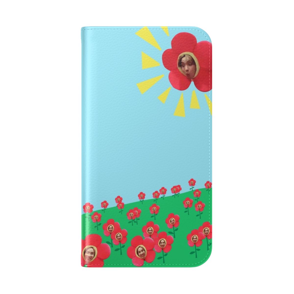 Colorful floral phone case design inspired by BTS member J-Hope - Folded Back