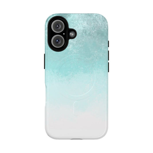 Tough magnetic phone case with a sea-inspired design