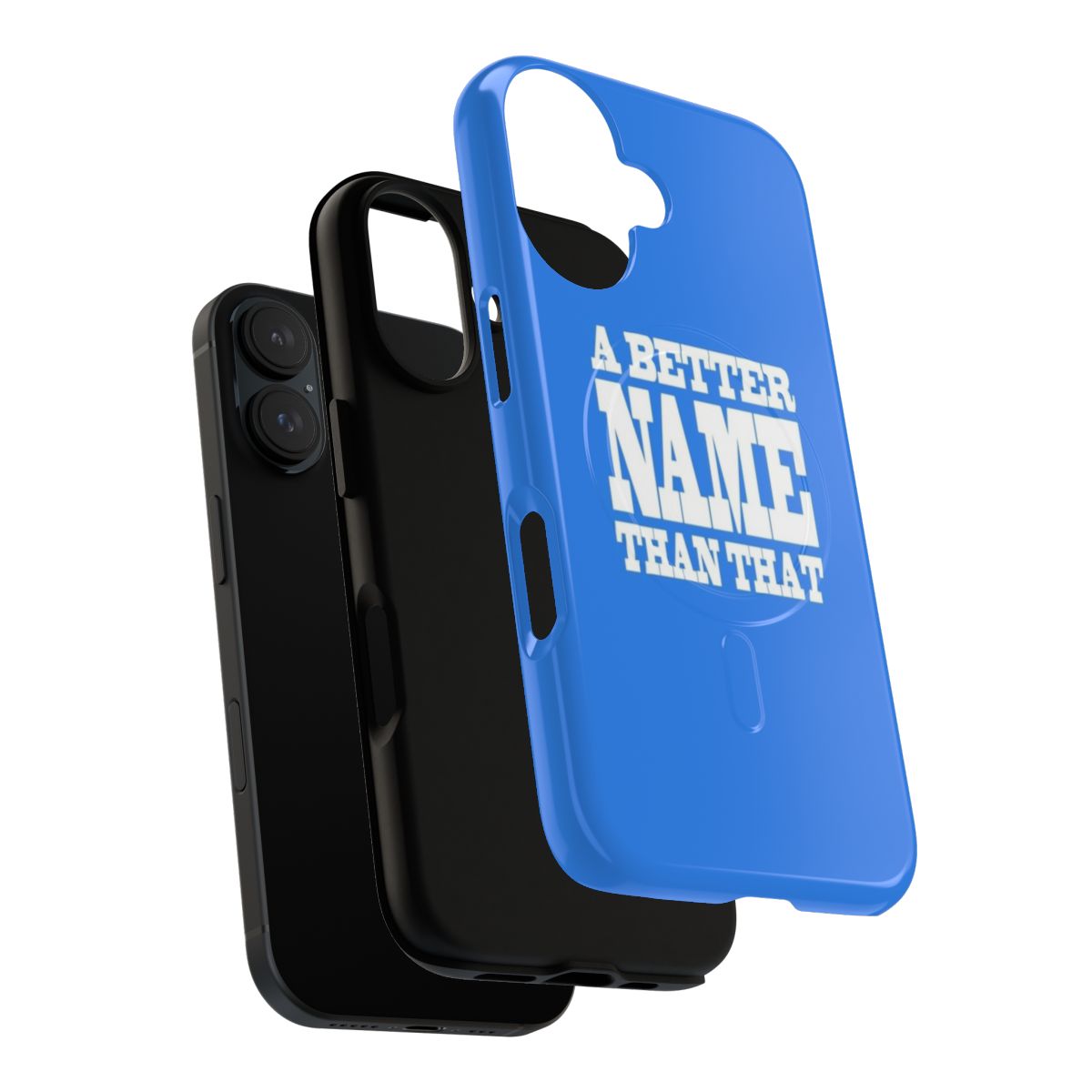 Magnetic tough phone cases with a hanger logo design - Layers