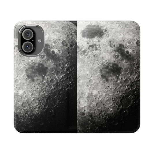 Cosmic Lunar Phone Case with a galaxy, moon, and stars design