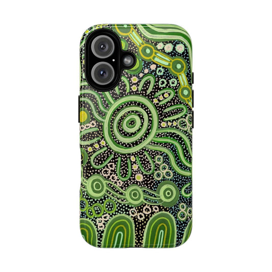 Magnetic tough phone case featuring designs inspired by Aboriginal and Indigenous art