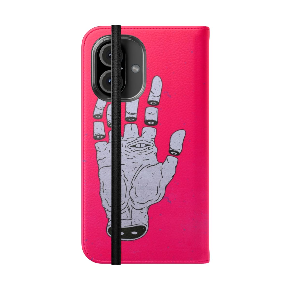 Bone hand horror themed phone case - Folded Front