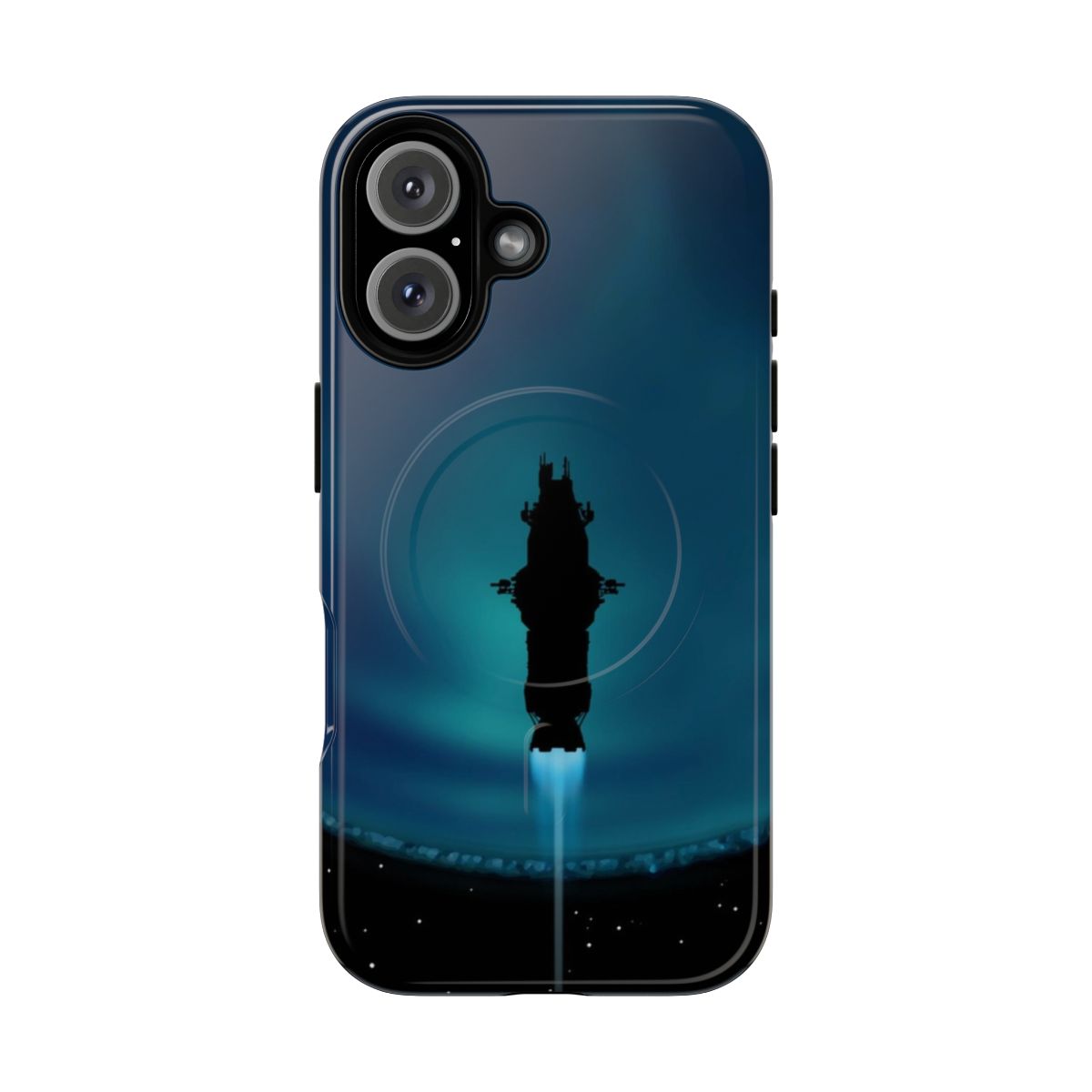 Rocinante silhouette design on a tough phone case for The Expanse fans