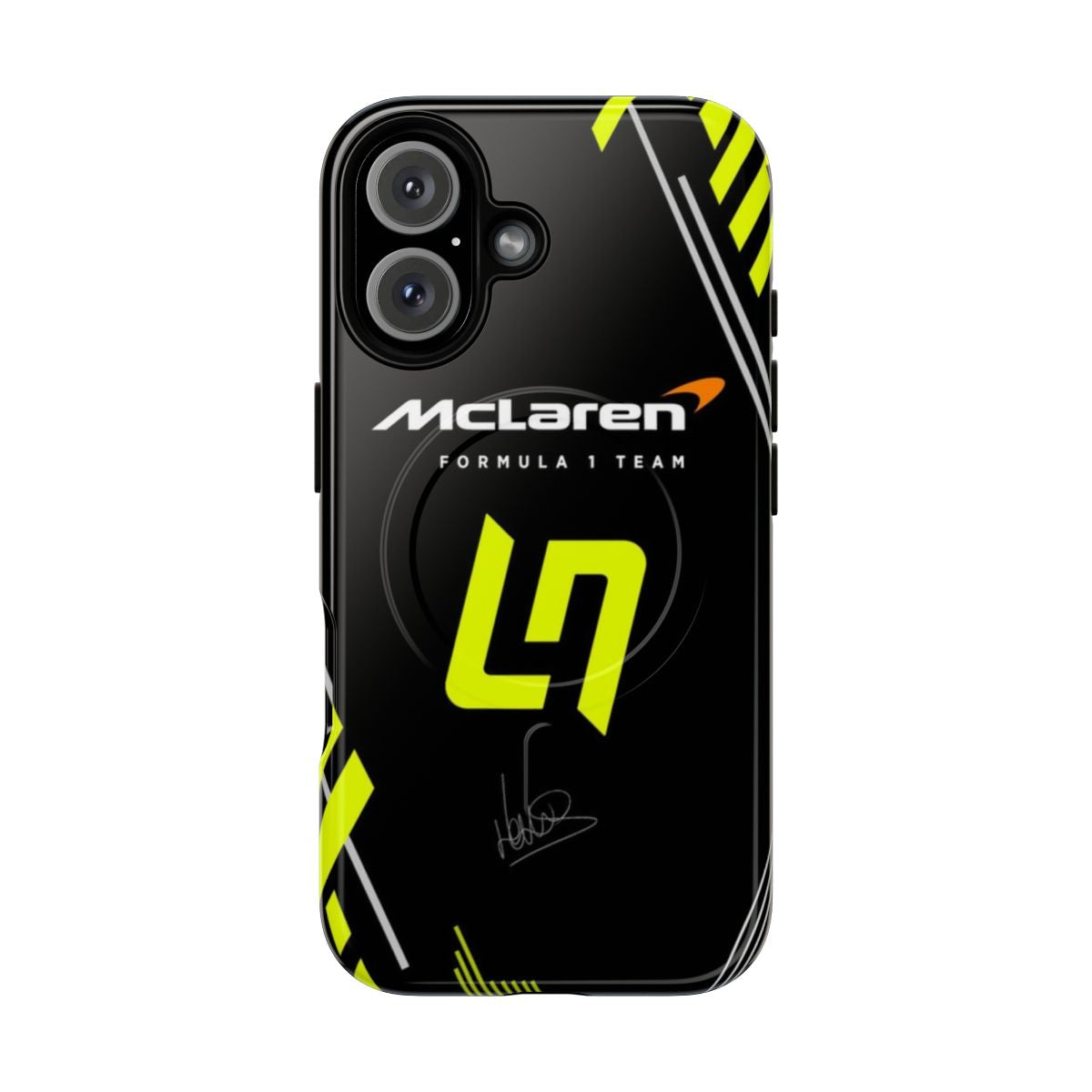 Lando Norris inspired magnetic tough phone case for McLaren Formula 1 fans