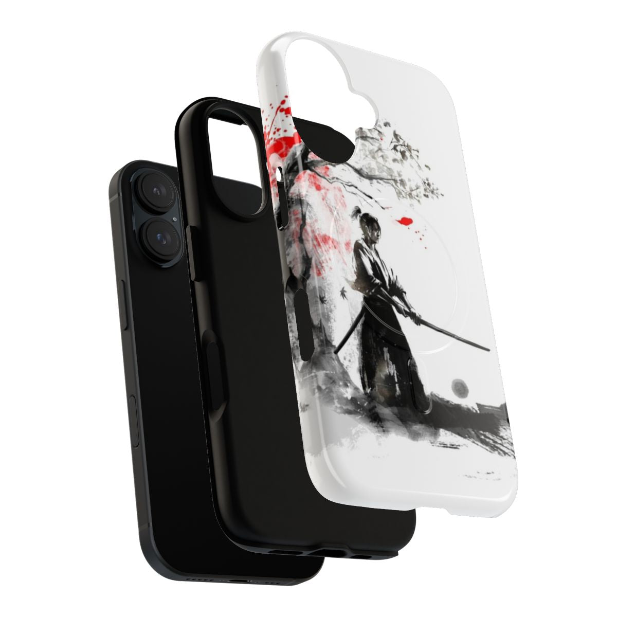 Japanese Samurai Magnetic Phone Case - Layers