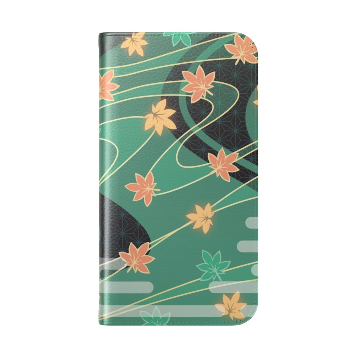 Genshin Impact Kaedehara Kazuha Burst Pattern Phone Case - Folded Back