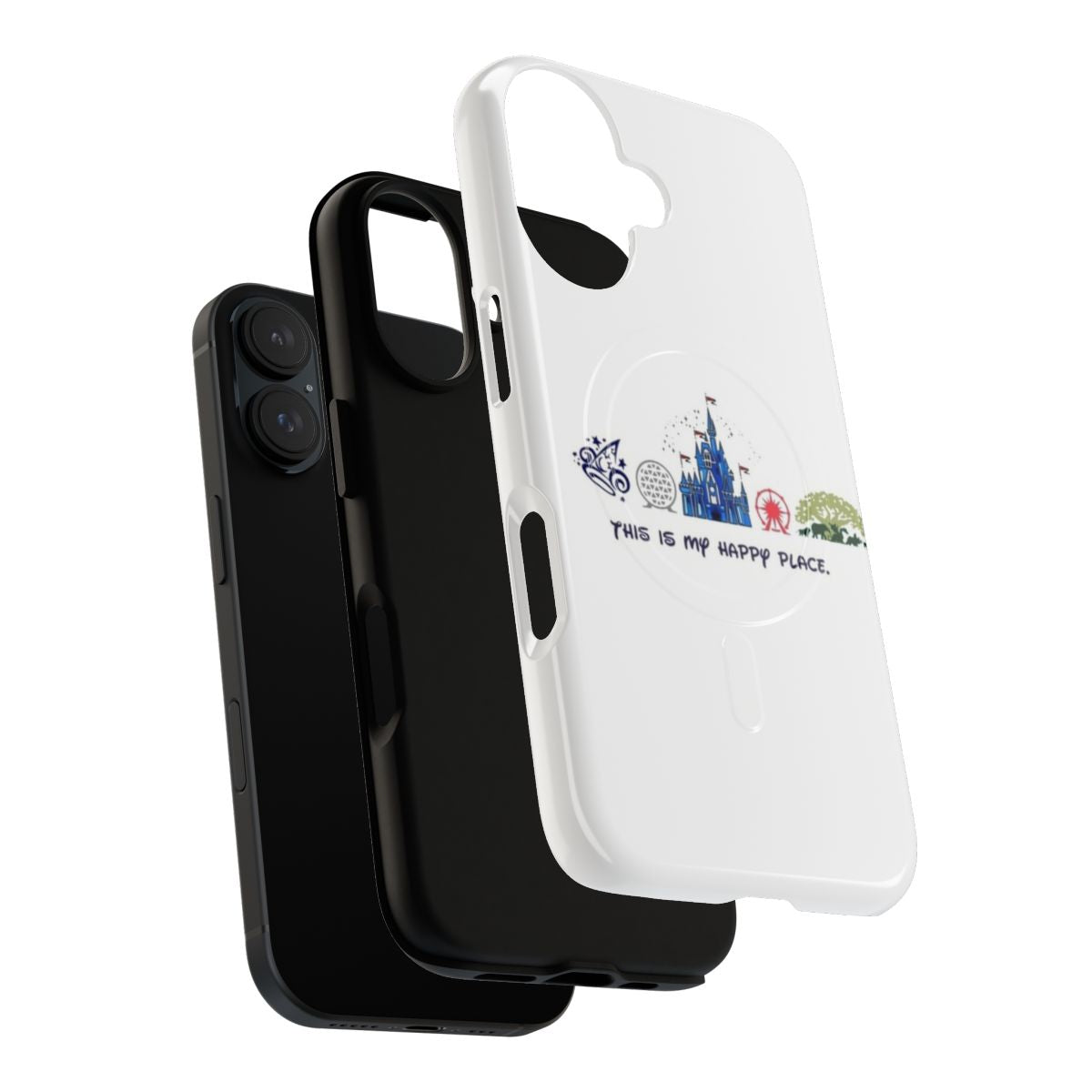 Magnetic tough phone case with Disney-themed design - Layers