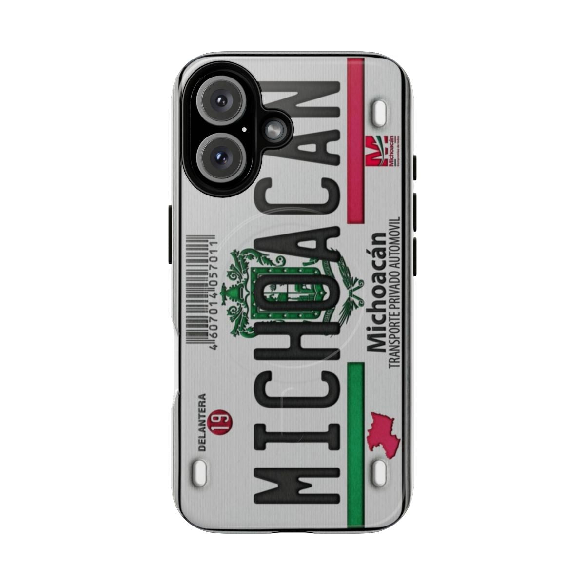 Michoacan-inspired embroidered design on a tough magnetic phone case