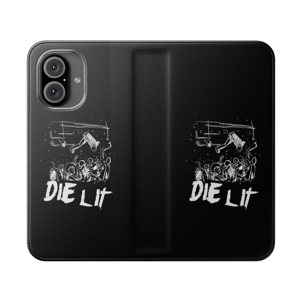 Stylish Playboi Carti-inspired custom phone case with "Die Lit" design