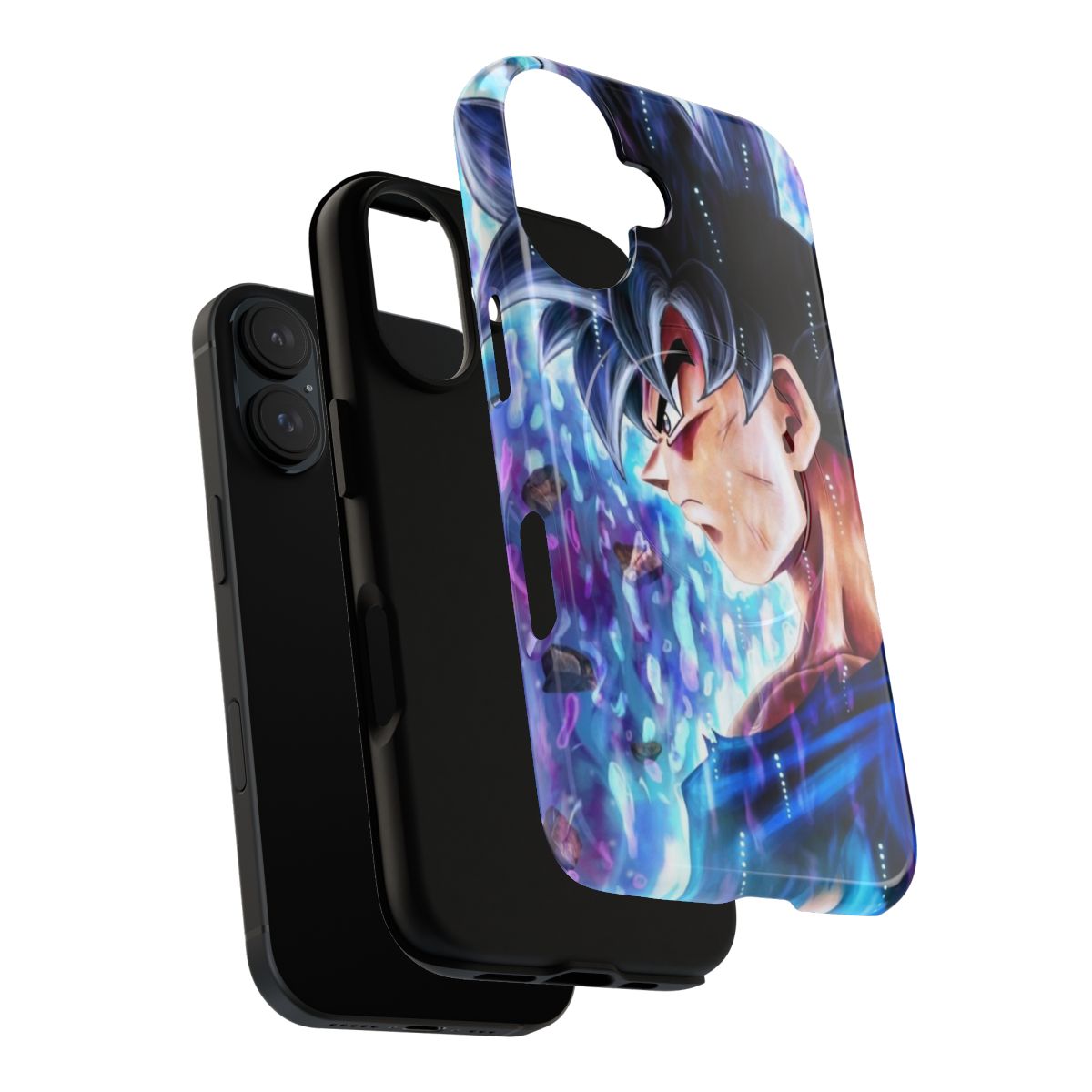 Goku-inspired magnetic tough phone case with dragon ball z design - Layers