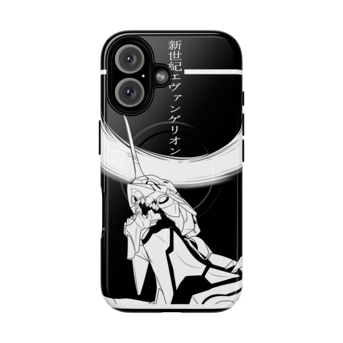 Retro Anime-Inspired Magnetic Tough Phone Cases featuring Neon Genesis Evangelion characters