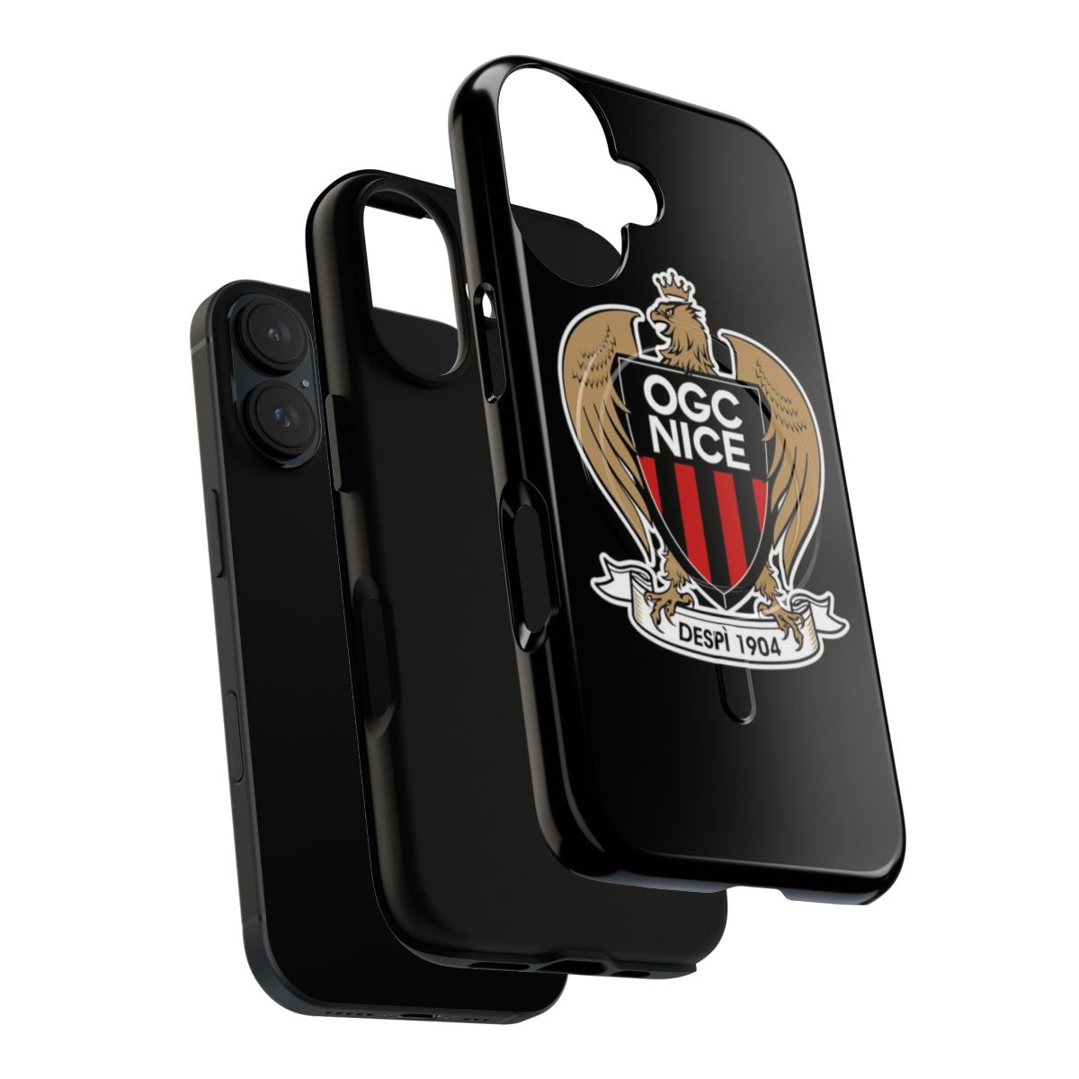 OGC Nice soccer-themed phone case with magnetic closure - Layers