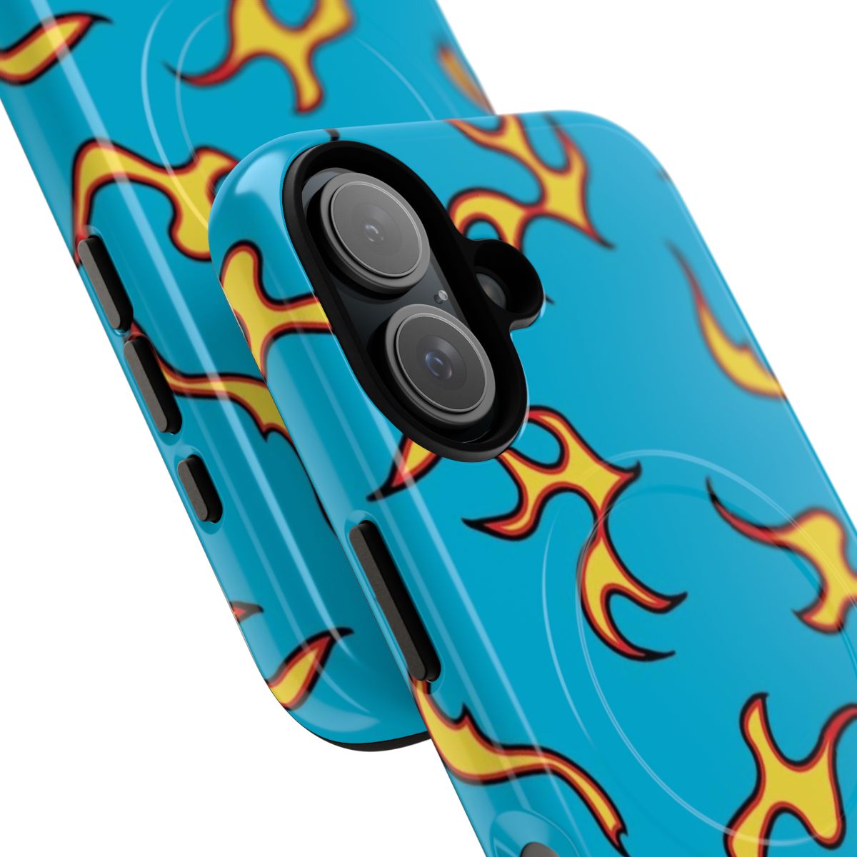 Flames Magnetic Protective Phone Case for Tyler the Creator, Golf Le Fleur, Brockhampton Fans - Detail