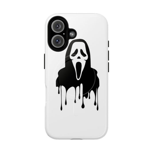 Ghostface-inspired magnetic tough phone case with a protective design