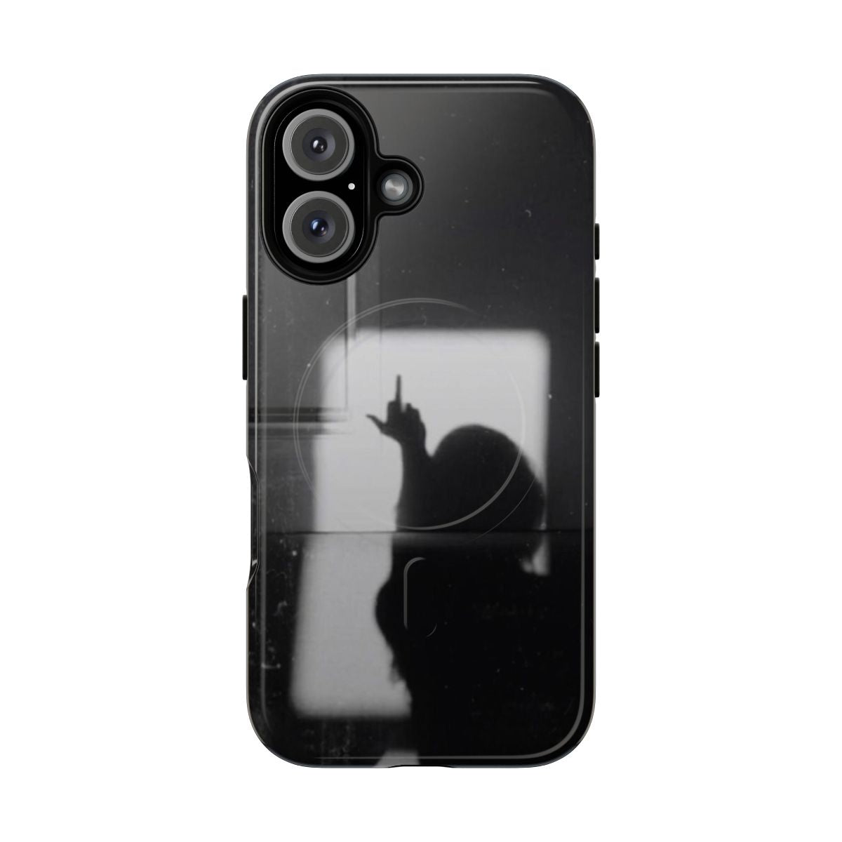 A stylish magnetic tough phone case with an aesthetic grunge design