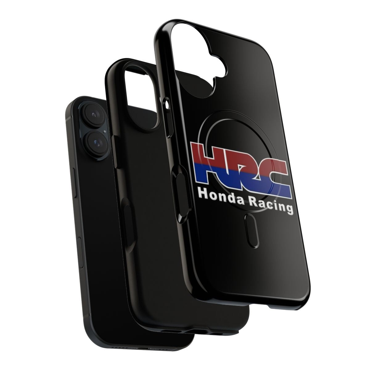 Magnetic tough phone case with Honda racing design - Layers