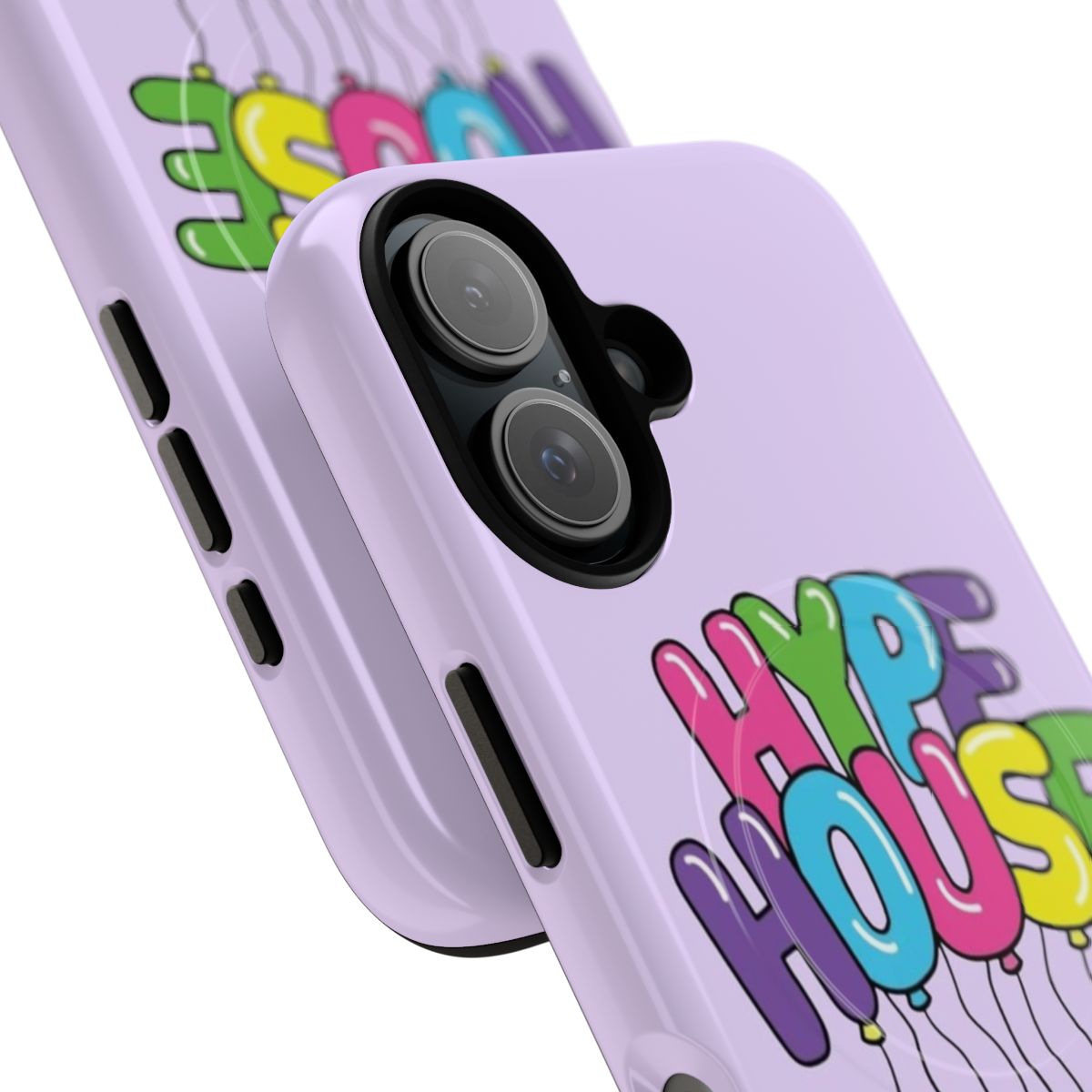 Hype House Balloons Magnetic Phone Case featuring popular TikTok creators - Detail