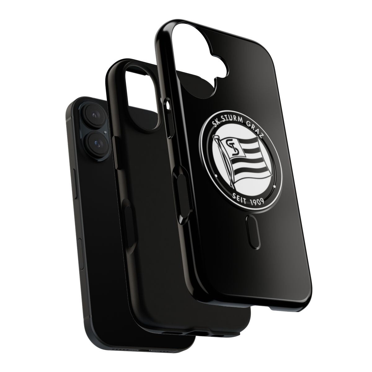 Sturm Graz Magnetic Tough Phone Case with Graz, Austria Soccer Team Logo - Layers