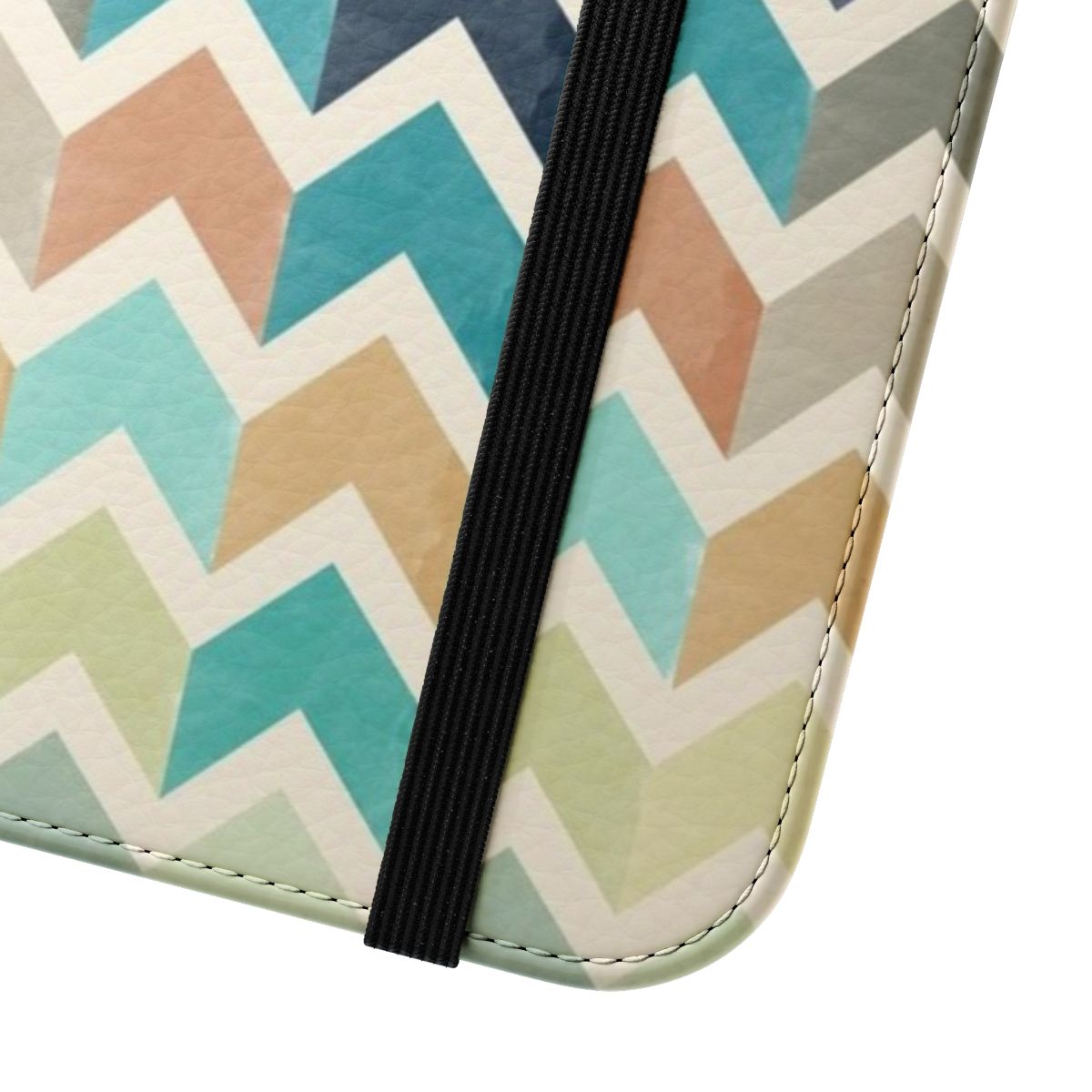 Vibrant watercolor chevron pattern phone case cover - Close Up