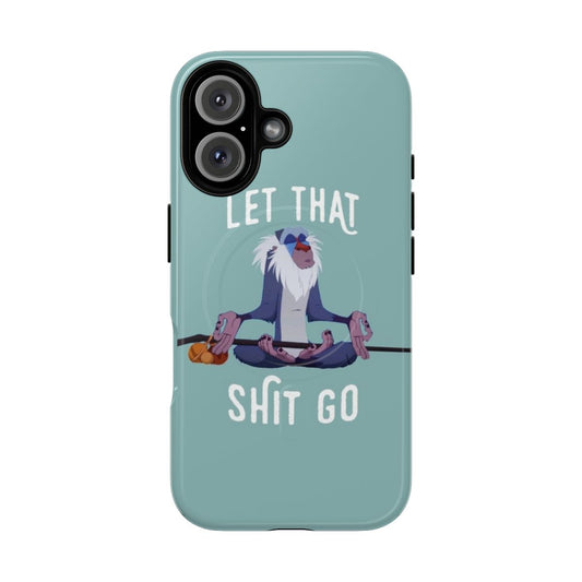 Magnetic tough phone case with inspirational quote design