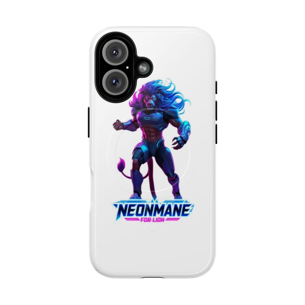 Colorful neon wild animal gaming phone cases with magnetic tough design