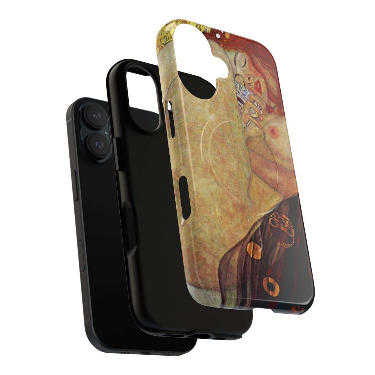 Artistic phone case featuring Gustav Klimt's famous painting "Danaë" - Layers