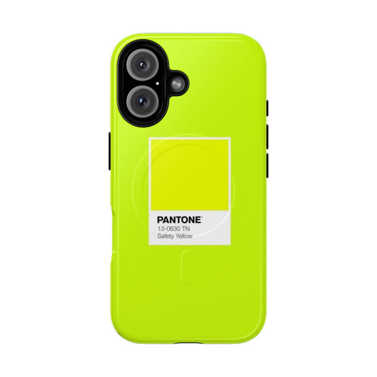 Neon yellow Pantone inspired phone case