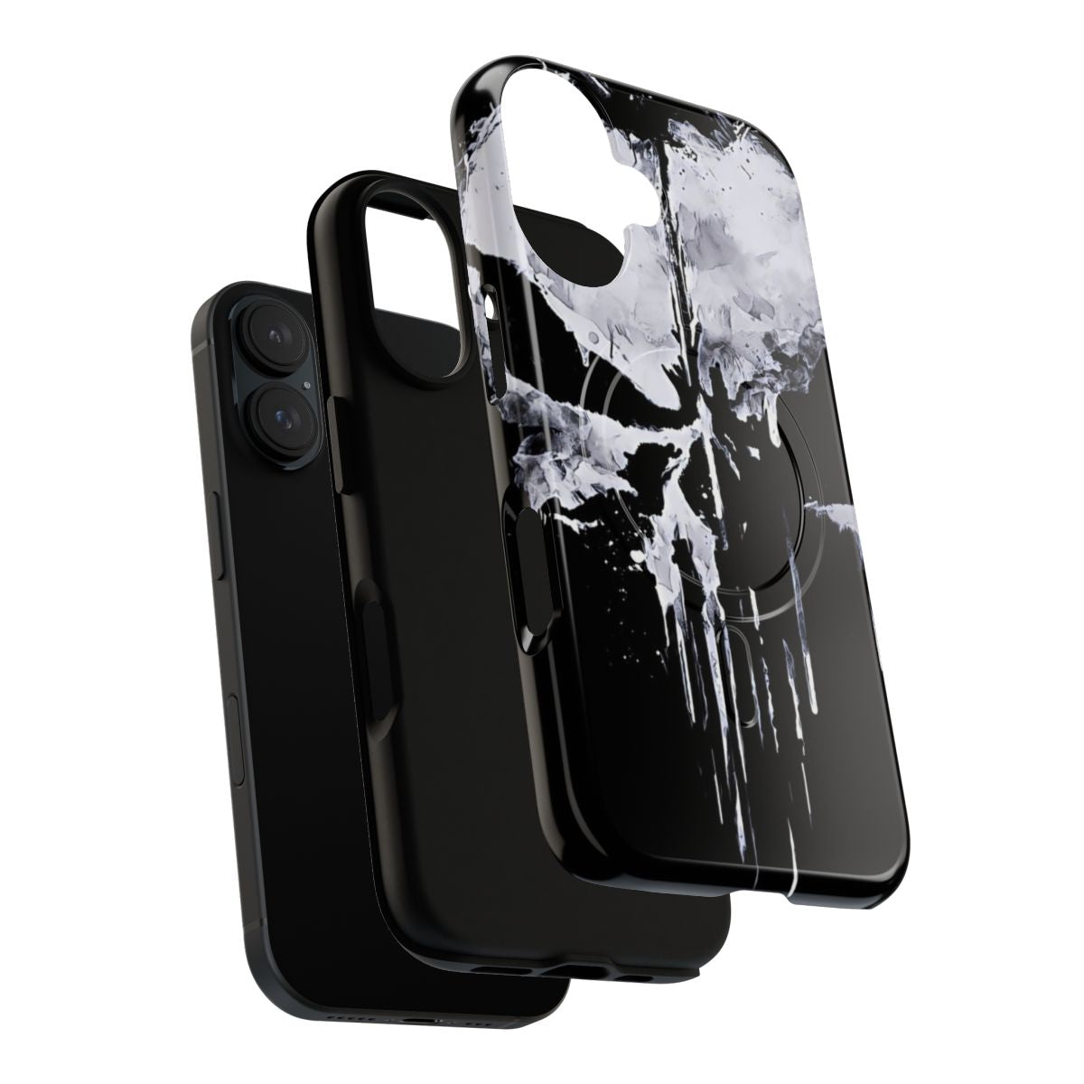 A stylish and durable skull-themed magnetic tough phone case - Layers