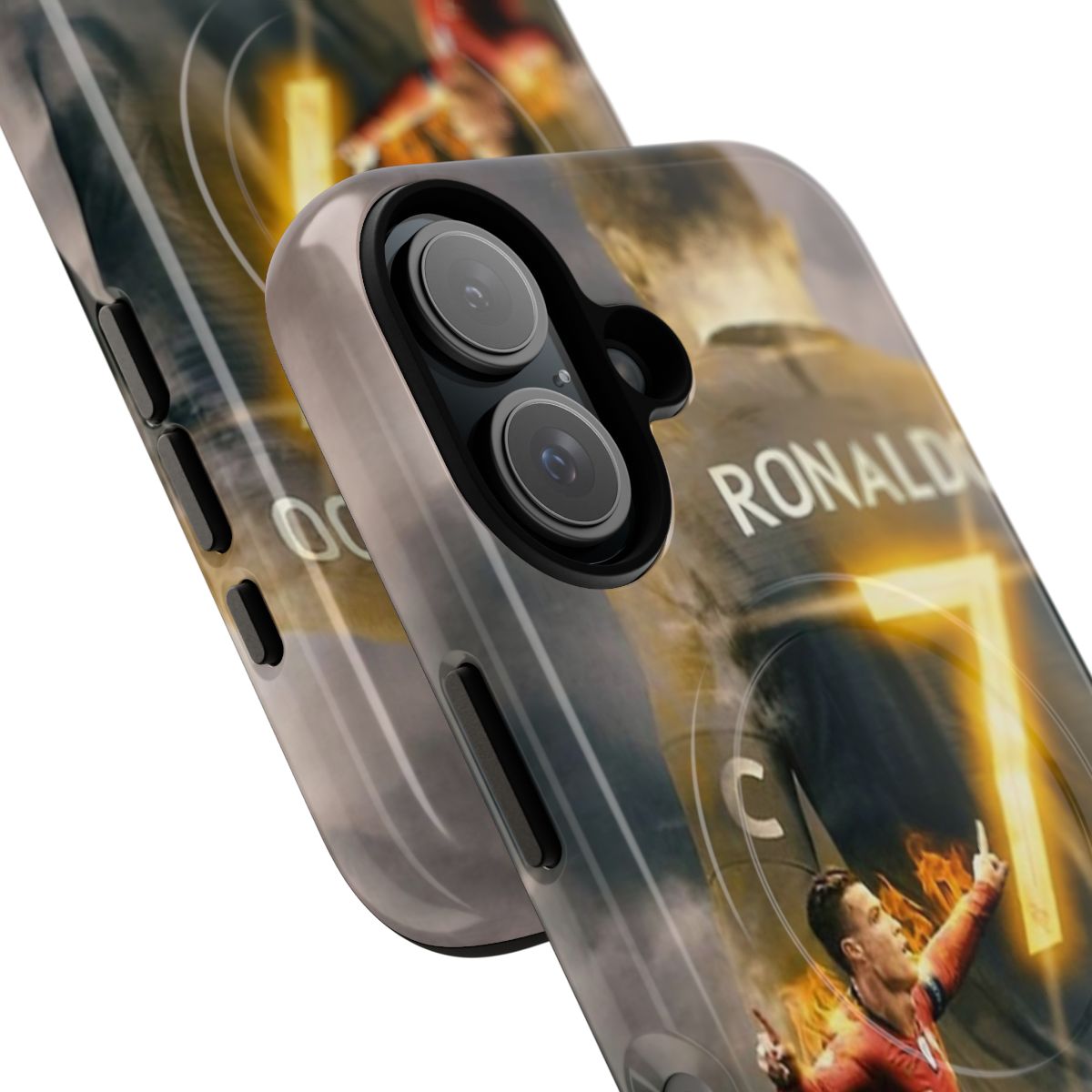 Cristiano Ronaldo poster-inspired magnetic tough phone case - Detail