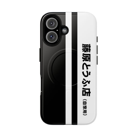 Retro-styled phone case featuring the iconic Toyota AE86 Trueno from the Initial D anime series.