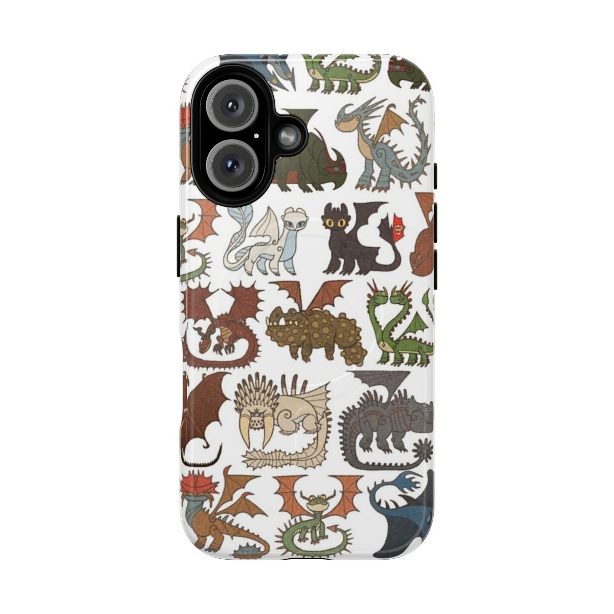 Magnetic tough phone case with dragons from How to Train Your Dragon