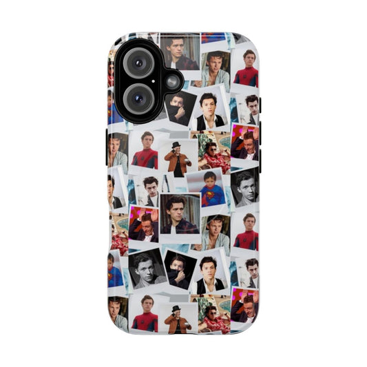 Tom Holland and Spider-Man themed magnetic protective phone case