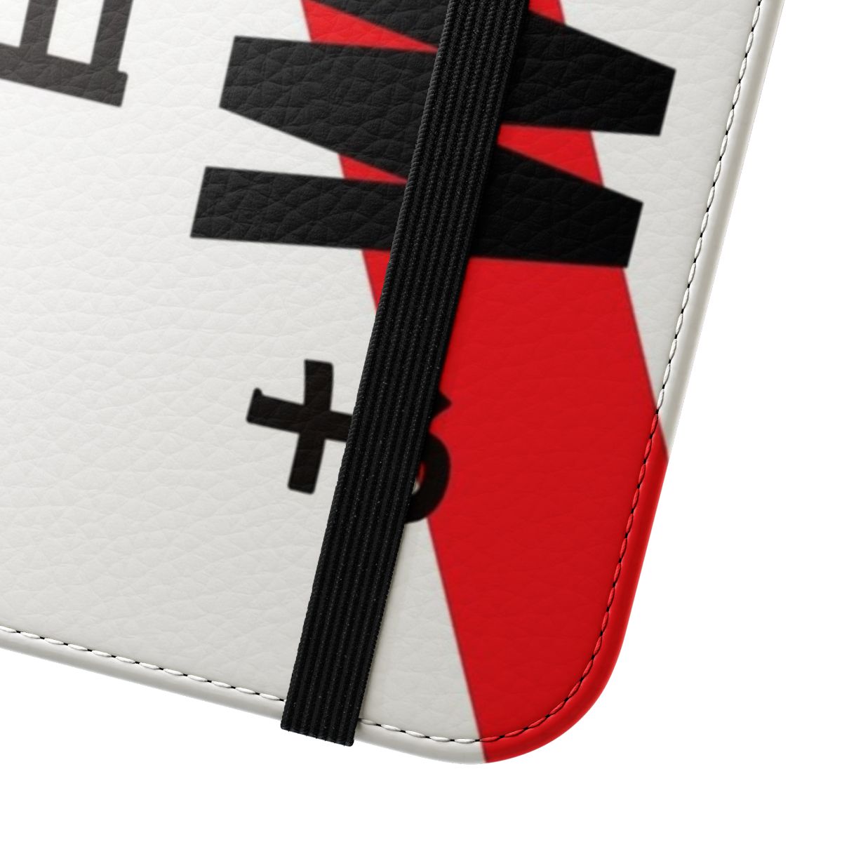 Flip cover phone case featuring a JDM-inspired design and Subaru WRX branding - Close Up