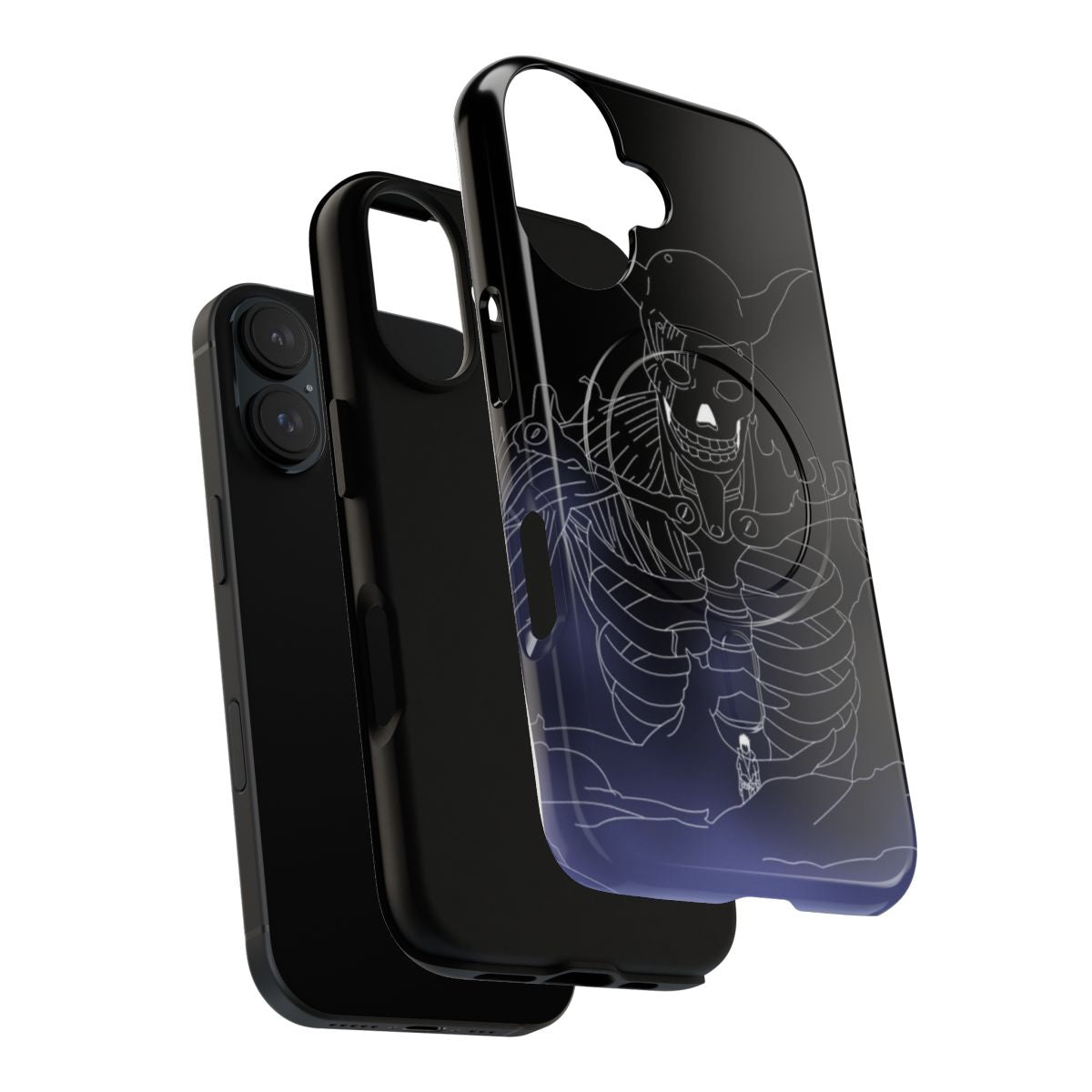 Susanoo-themed magnetic tough phone case with Japanese anime design - Layers