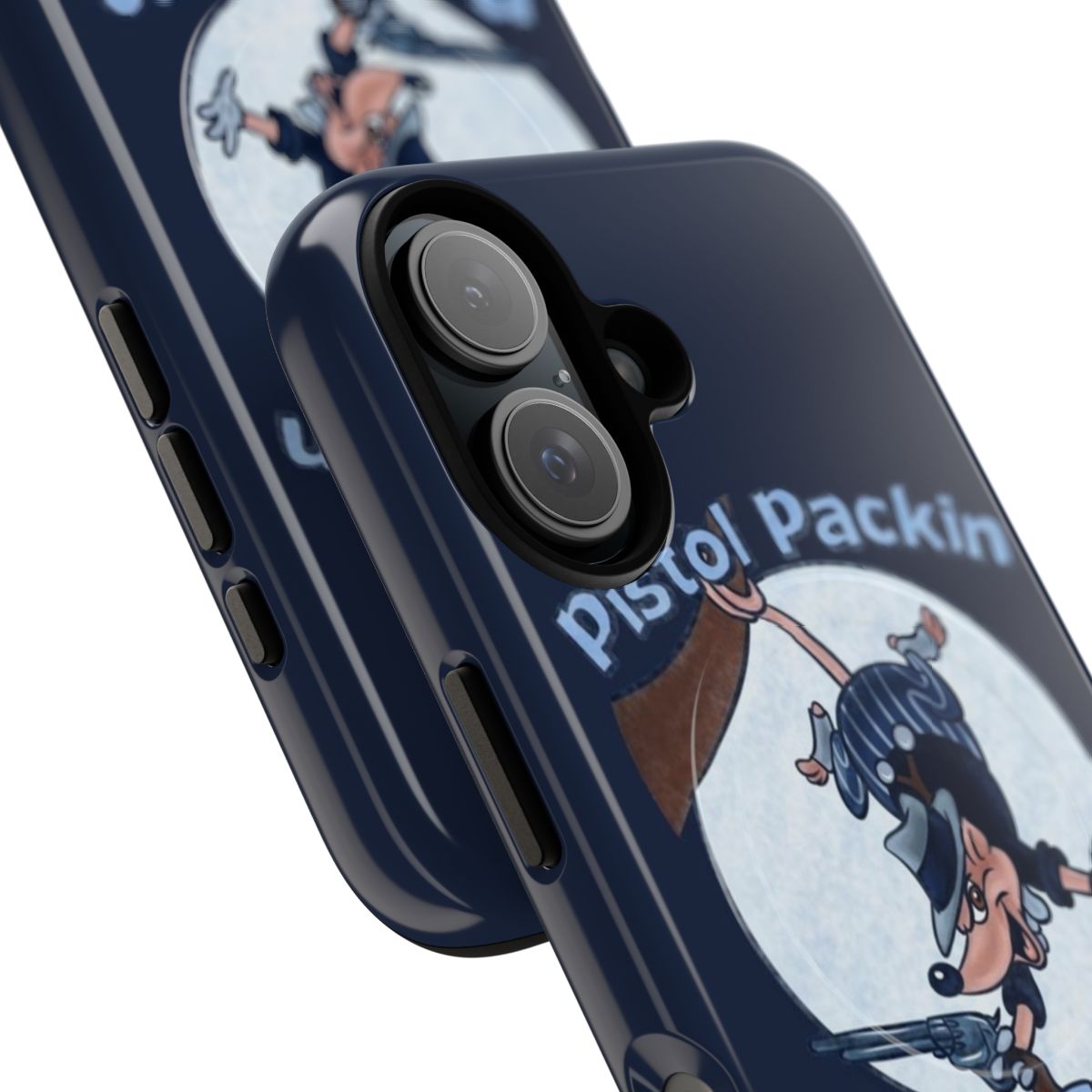 Pistol Packing Possum Cartoon Phone Case - Detail