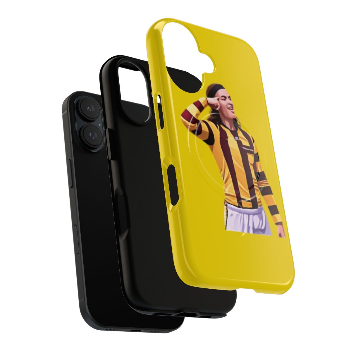 Magnetic phone case featuring Jack Ginnivan's iconic goal celebration - Layers