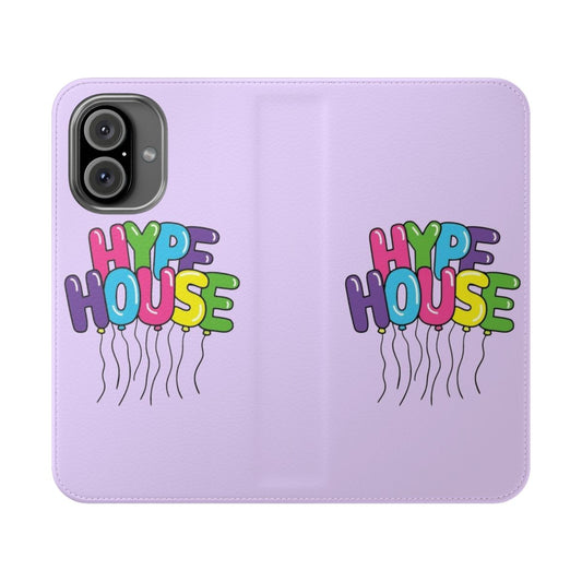 Hype House inspired phone case with colorful balloons design