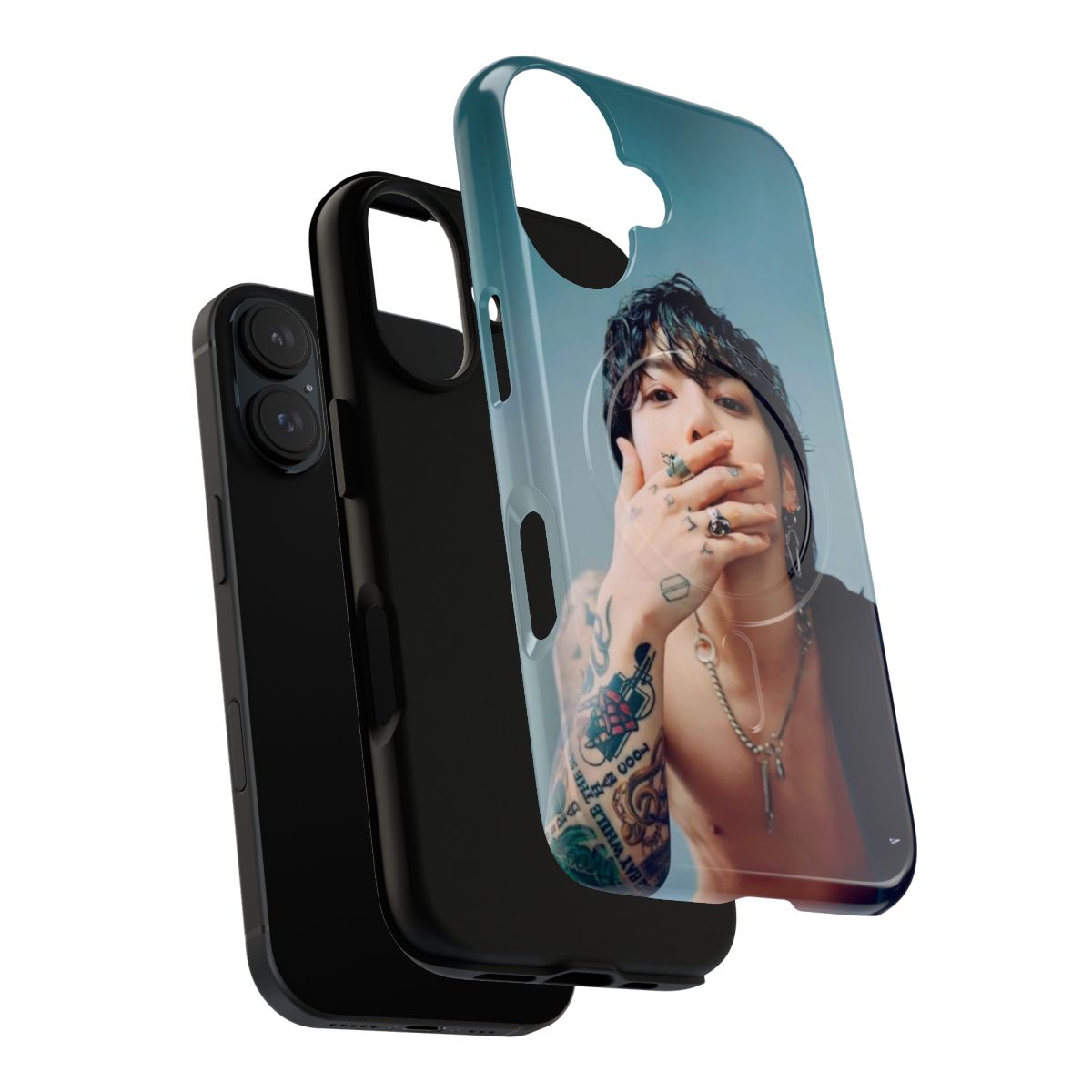 Jungkook-inspired magnetic tough phone case with a sleek design - Layers