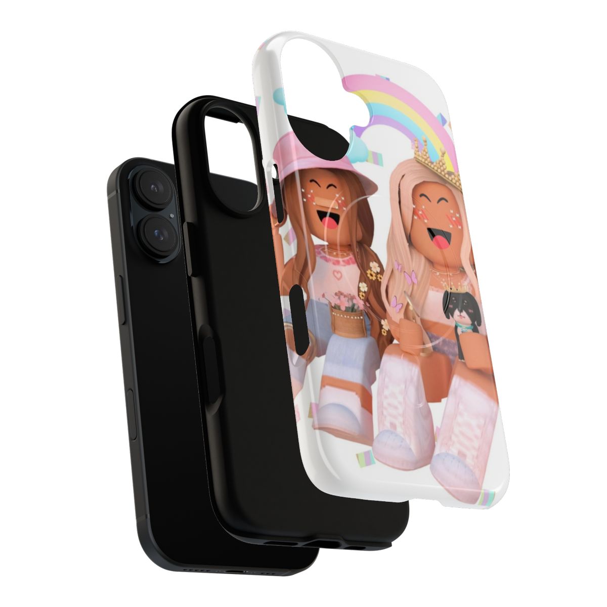 Roblox-themed magnetic phone case with a tough design for girls - Layers