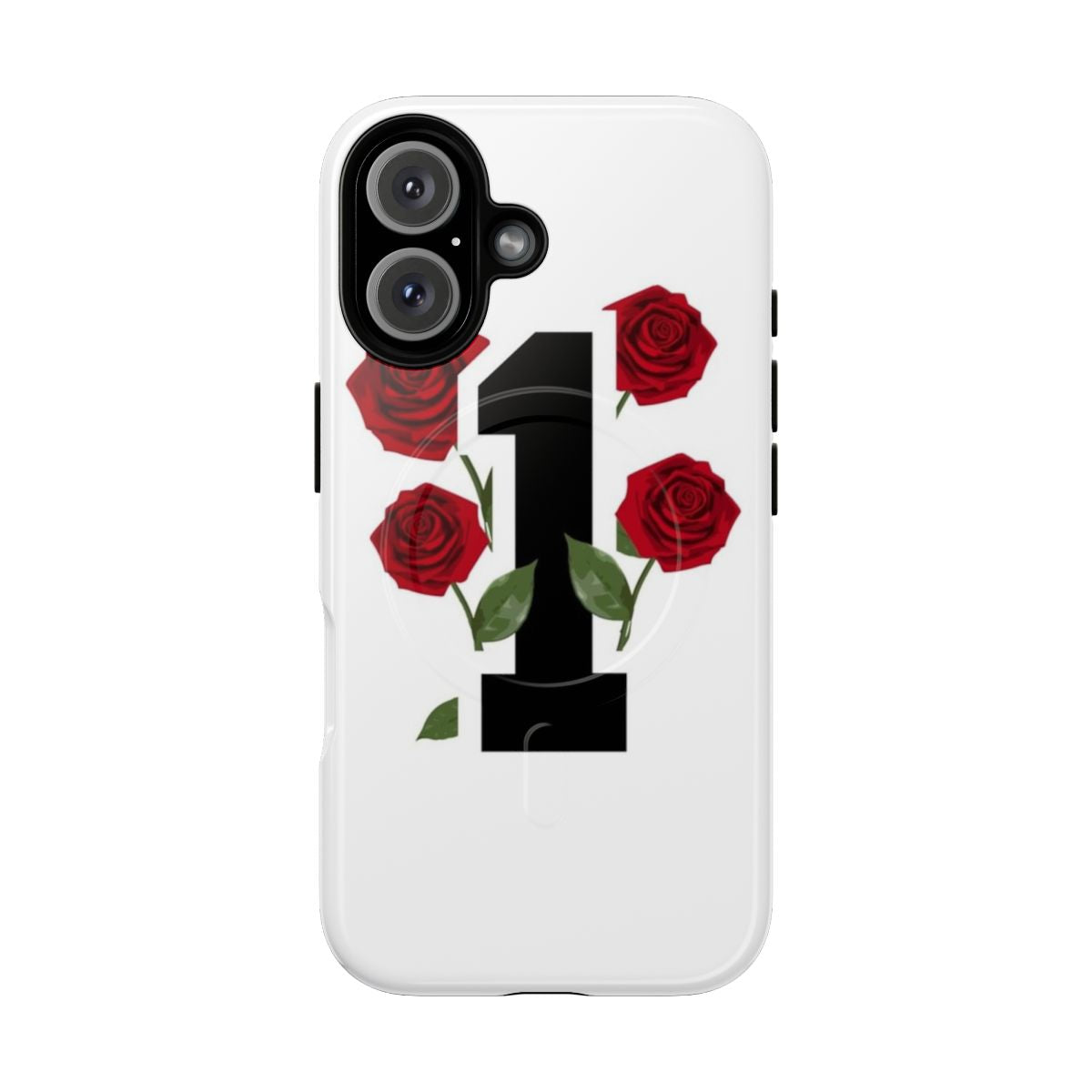 A phone case featuring a rose design, perfect for Derrick Rose and basketball fans.