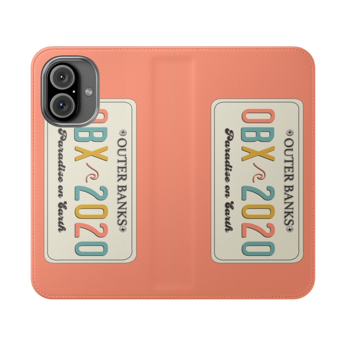 Outer Banks Inspired Flip Phone Case with License Plate Design